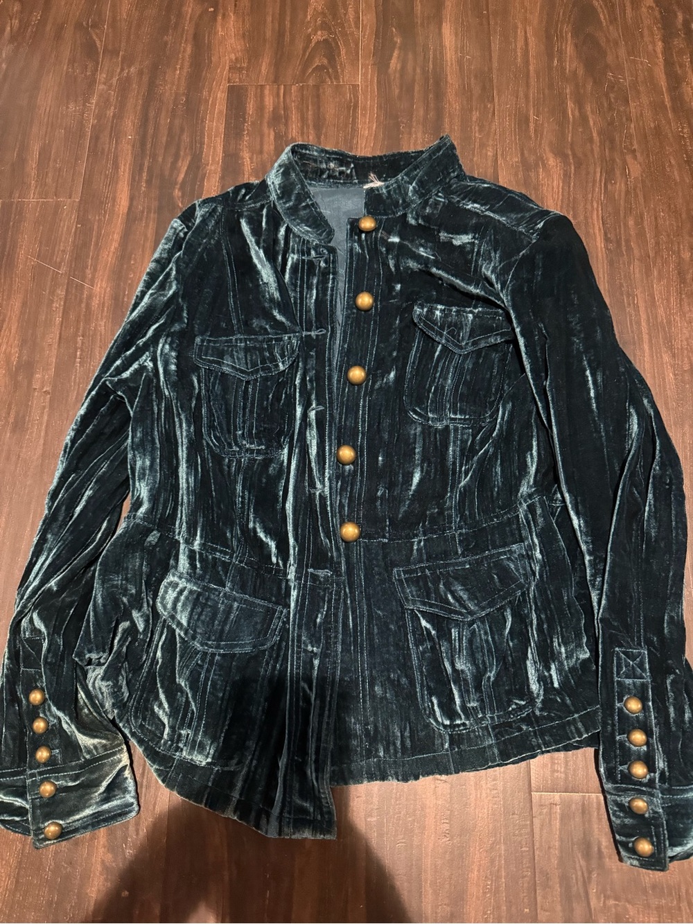 Velvet Jacket in Dark Green